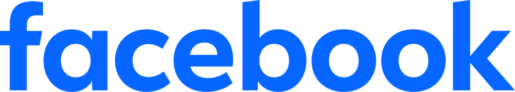 Facebook logo in blue text social media platform for community building, business marketing, and patient engagement.