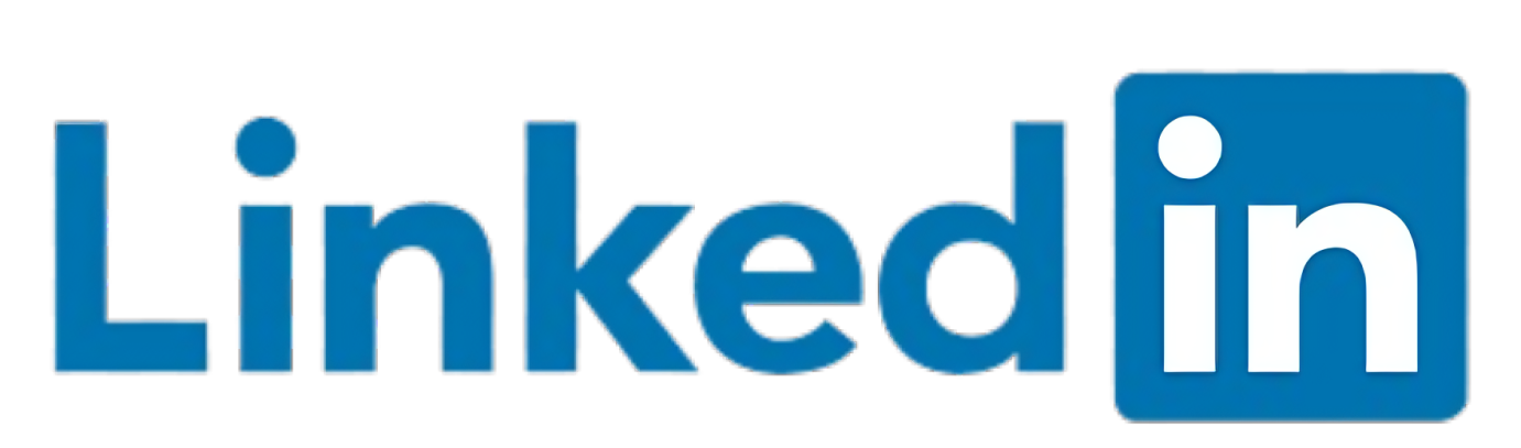LinkedIn logo in blue and white professional networking platform for doctors, hospitals, and healthcare businesses.